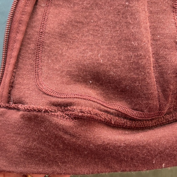 Woolly Womens zip up  Burgundy Hoodie size Small - Picture 9 of 9